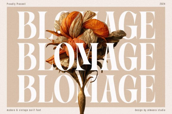 Blomage: A Serif Font That Brings Handmade Labels and Designs to Life