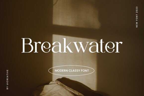 Breakwater: A Modern Serif Typeface for Web Design