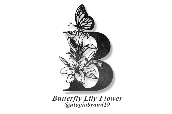 Butterfly Lily Flower: A Decorative Font That Packs Campaign Personality