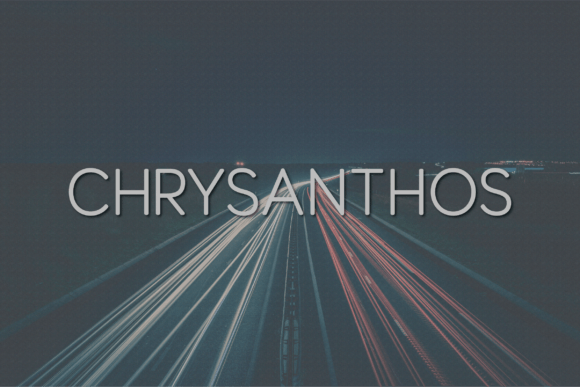Chrysanthos: A Modern Sans Serif for Elegant Design