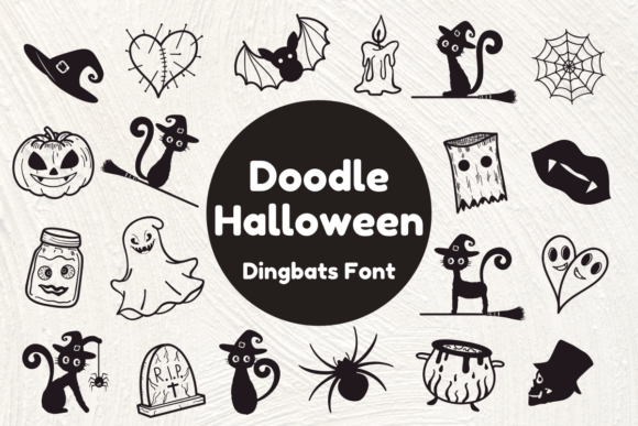 Doodle Halloween: A Spooky Font for Creative Projects
