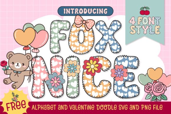 Fox Nice: A Playful Heart-Embellished Typeface for Sweet Branding