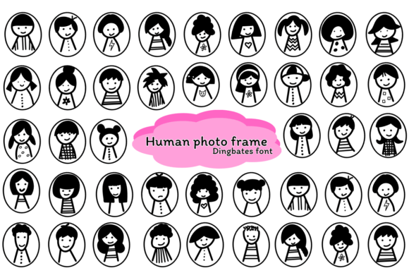 Human Photo Frame: A Creative Font for Standout Campaign Graphics