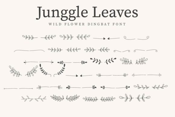 Junggle Leaves: A Web Designer’s Review of This Botanical Dingbat Typeface