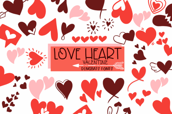 Love Heart Valentine: A Romantic Dingbats Font for Editorial Design and Publishing