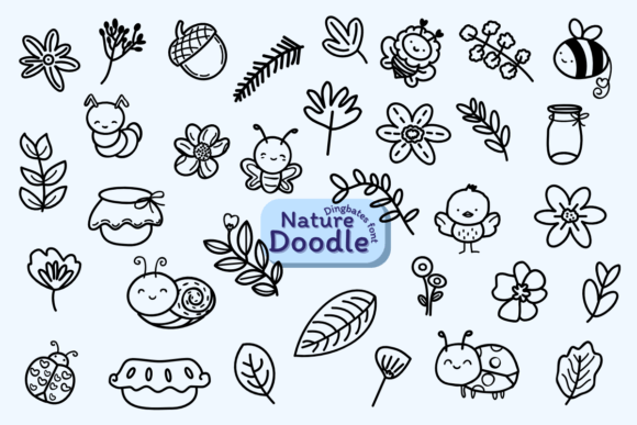 Nature Doodle: A Sketched Font for Editorial Impact