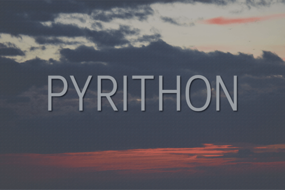 Pyrithon: A Modern Font for Digital Campaigns