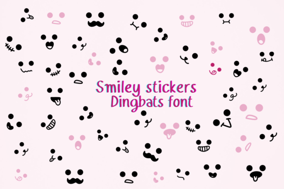 Smiley Stickers: A Playful Dingbats Font for Editorial Charm