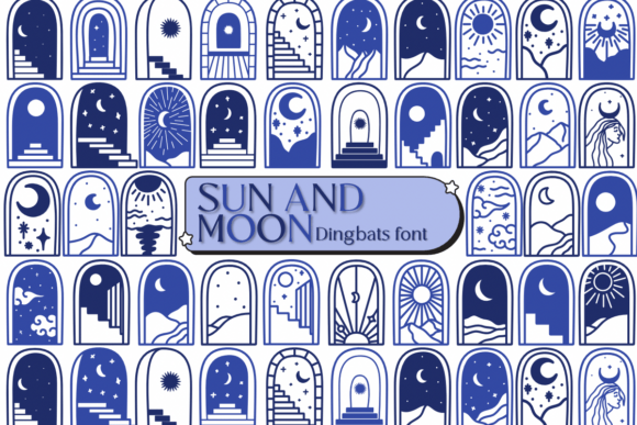 Sun and Moon: A Celestial Dingbats Font for Marketers