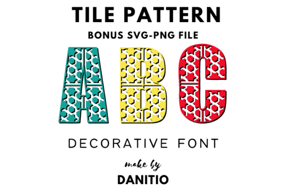 Tile Pattern Typeface for Modern Web Design Projects