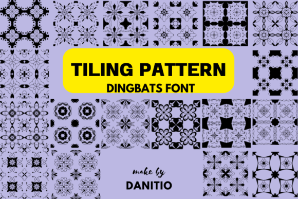 Tiling Pattern: A Decorative Font for Valentine’s Campaigns and Wedding Branding