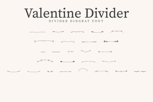 Valentine Divider: The Dingbat Font That Elevates Campaign Visuals
