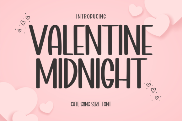 Valentine Midnight: A Handwritten Sans Serif Font Built for Makers