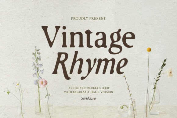 Vintage Rhyme: A Serif Font That Gives Your Brand a Natural Edge