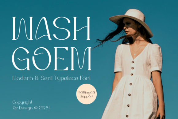 Washgoem: A Refined Serif Font for Thoughtful Editorial Design