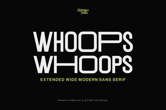Whoops: A Bold Sans Serif Font for Modern Brands